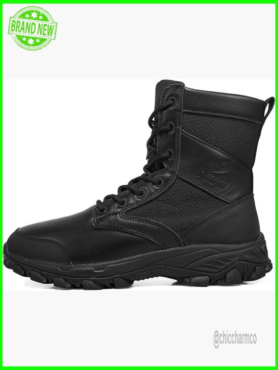 Men\'s Tactical Hiking Boots Lightweight Military Bootie with Side Zipper main image 7